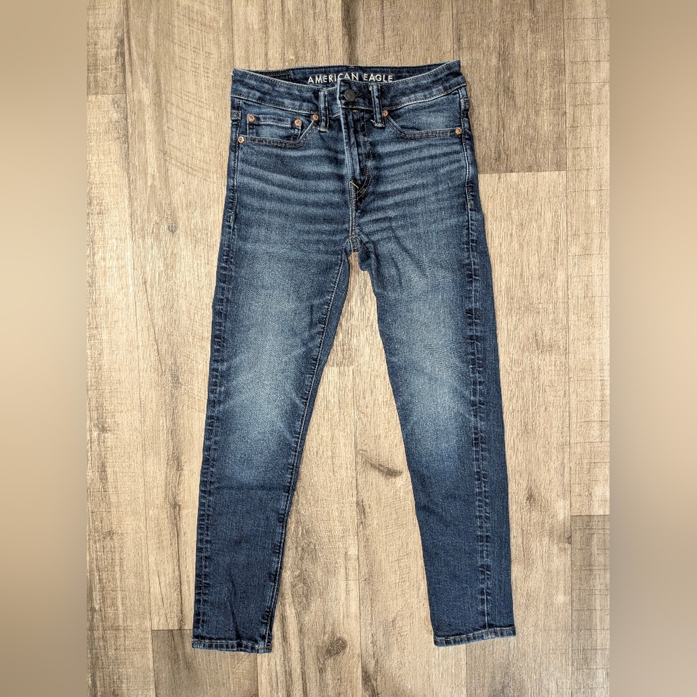 American Eagle Blue Skinny Jeans Women's 28x28